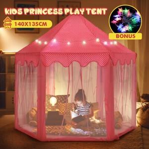 Kids Princess Castle Play Tent Hexagonal Play House Outdoor Indoor Playhouse