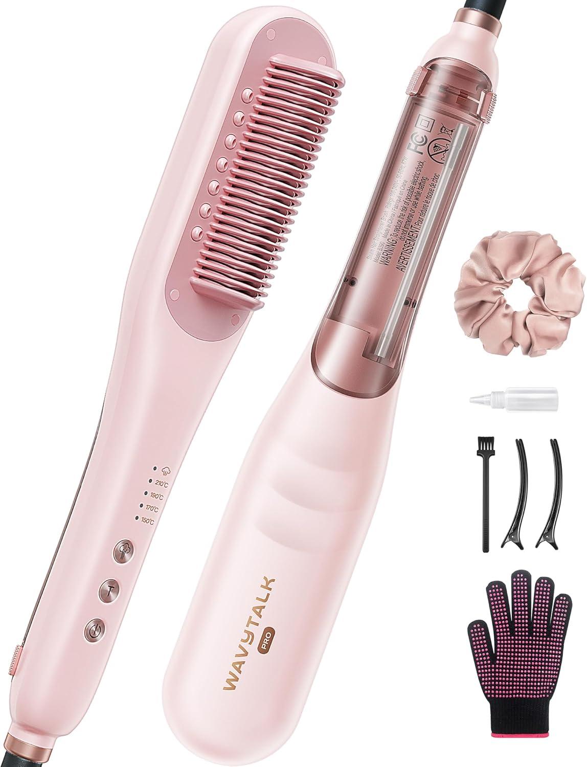 56% off for Wavytalk Pro Steam Hair Straightener Brush